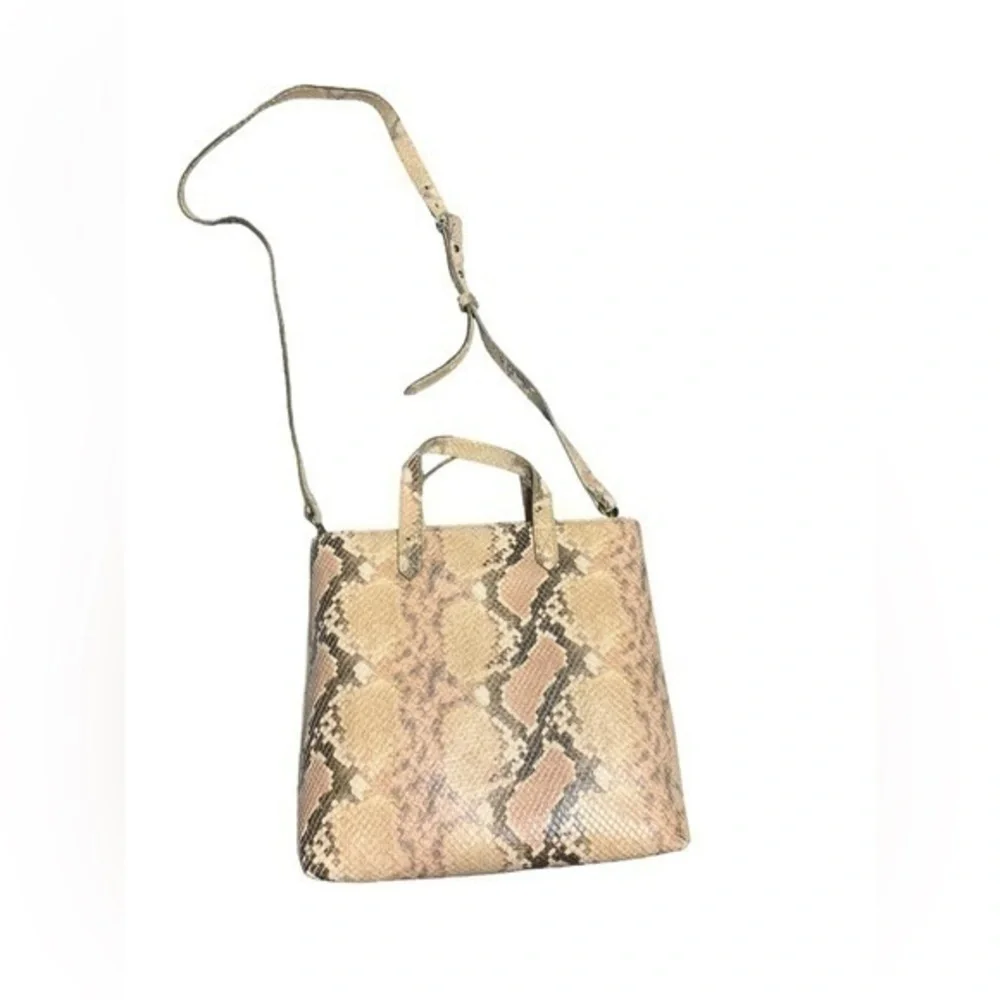 Madewell Leather Belt Bag Snake Embossed Edition NWT